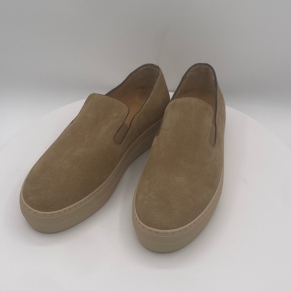 FRAME LE REN SUEDE SLIP ON SNEAKERS  SIZE 38.5 or 8  COLOR TAN NWT - Picture 4 of 11